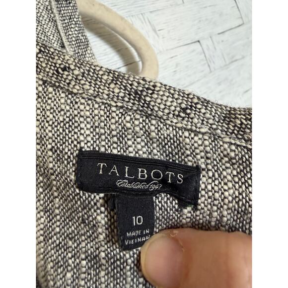 Talbots women’s dress twill soft lined feminine grey flattering cut office ￼ - Picture 6 of 14